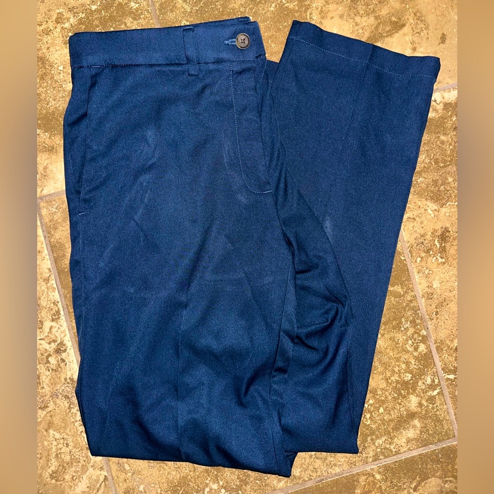 Men's Navy Blue Haggar In Motion Pant Slacks